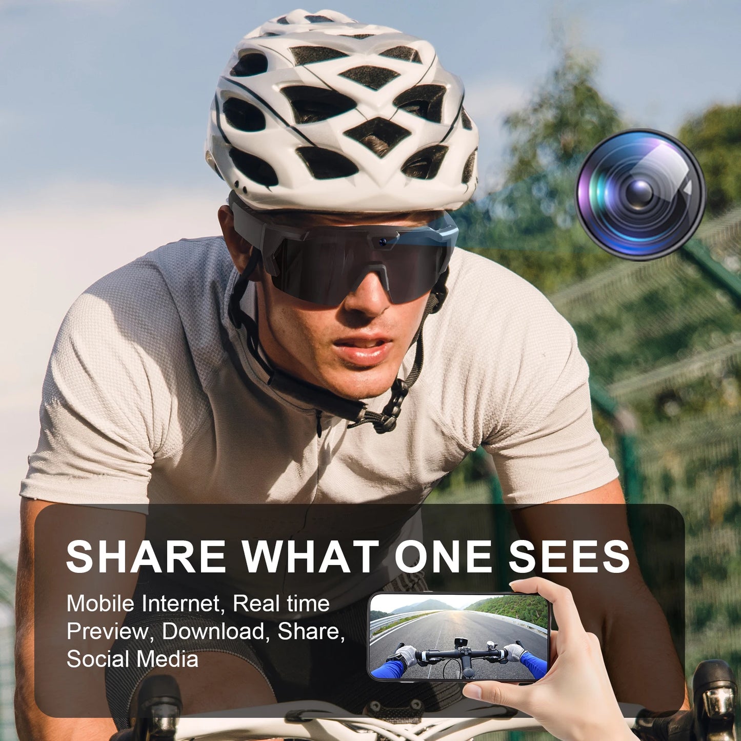 Smart Sport Sunglasses | Baseball, Tennis, Cycling, Running...